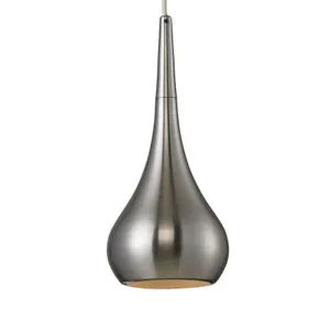 Lindsey 4'' Wide 1-Light Mini Pendant - Satin Nickel 4