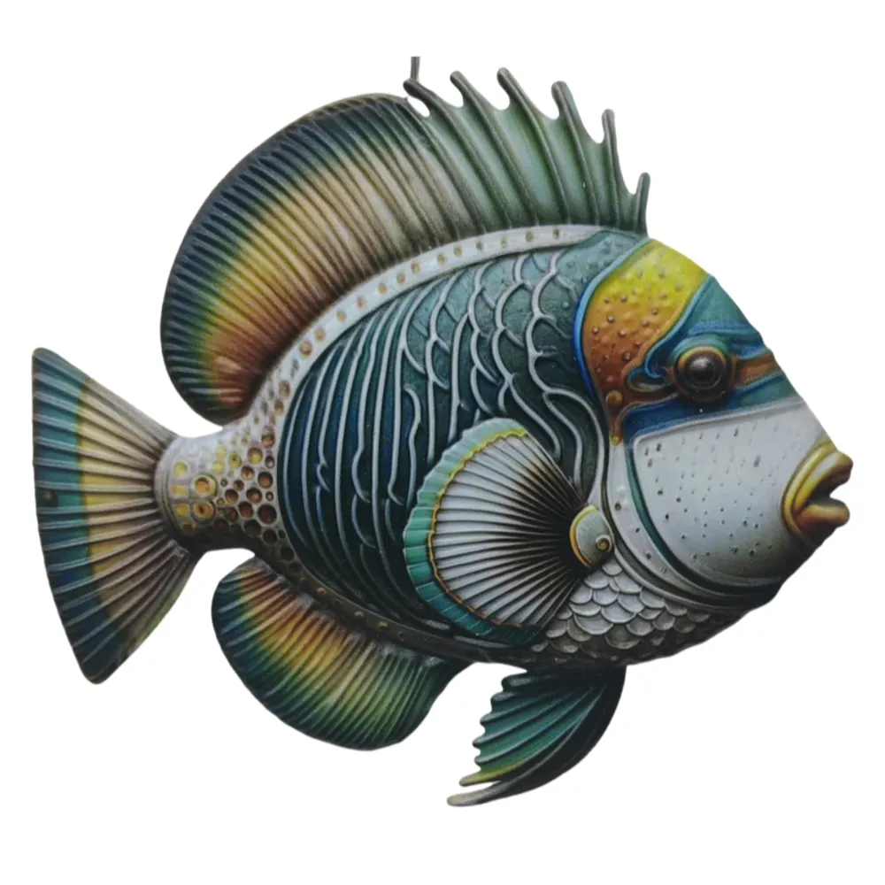 11-3/4" TROPICAL FISH WALL DECOR