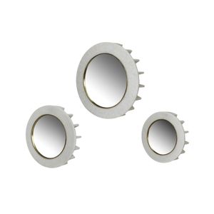 BRAMWORTH SET OF 3 WHITE MIRRORS 18 (IN) 3