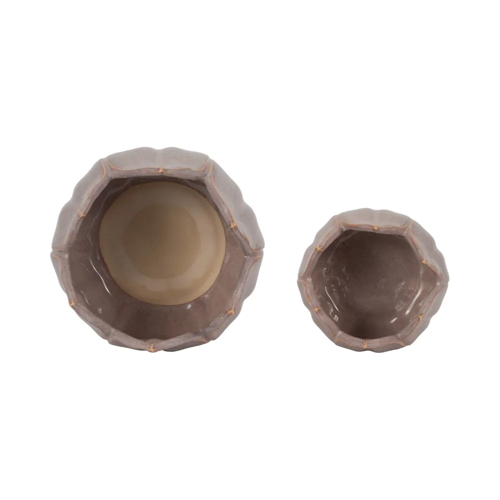 GENTRYWIND SET OF 2 PURPLE PLANTER 7 (IN)
