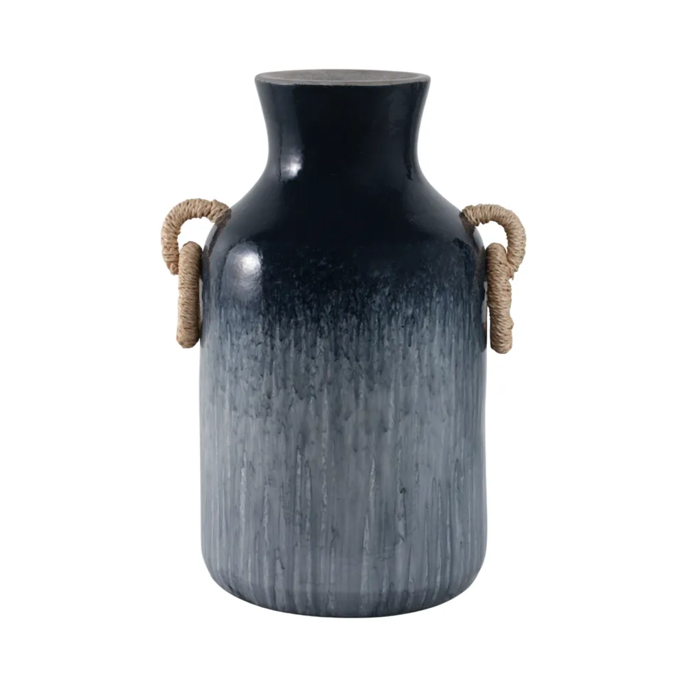 WOODSONROSE BLUE VASE 18 (IN)