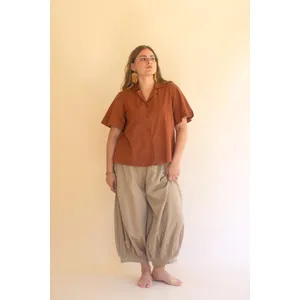Drawstring Balloon Pant / Oatmeal 7