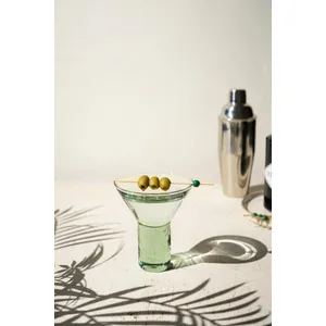 Clear Martini Glass with Solid Base 1