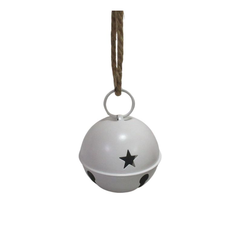4IN X'MAS MATTE WHITE BALL ORN