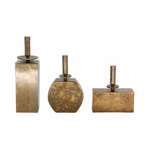 BECKMOOR SET OF 3 GOLD VASES 14 (IN) 1