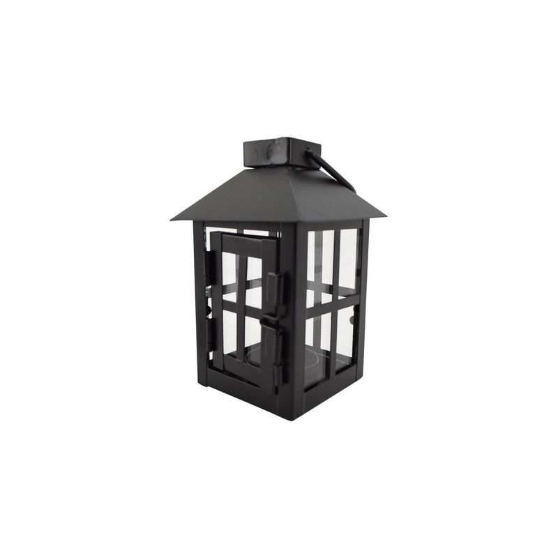 5.25" x 3.25" Black Metal Lantern