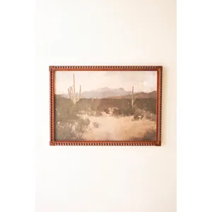 Framed Desert Landscape Print under Glass 1