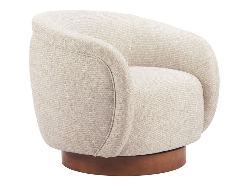 Vinta Swivel Chair Beige 7