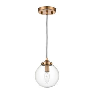 Kendall 6'' Wide 1-Light Mini Pendant - Brass 2