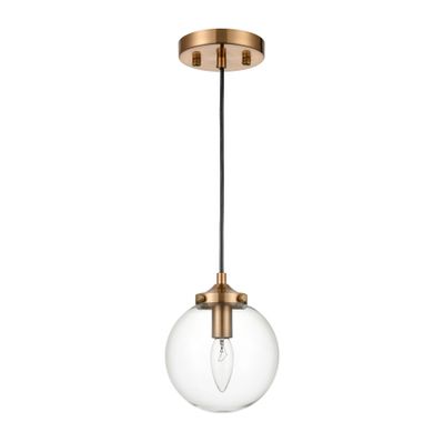 Kendall 6″ Wide 1-Light Mini Pendant - Brass