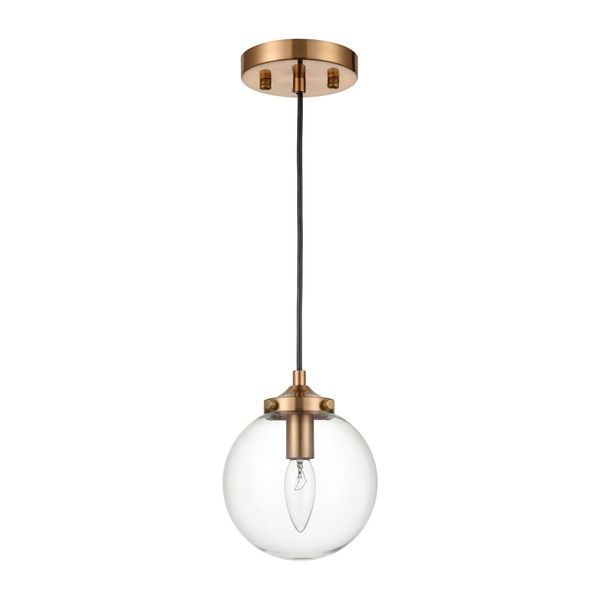 Kendall 6'' Wide 1-Light Mini Pendant - Brass