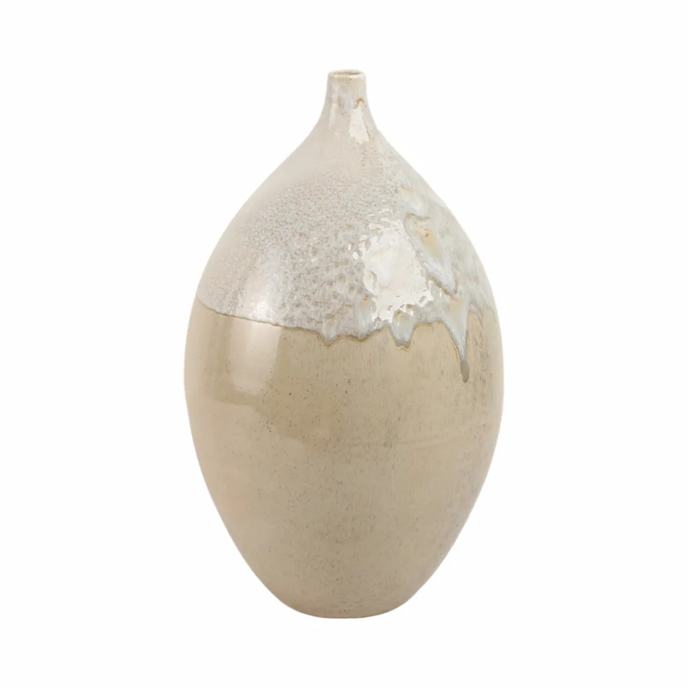 EMMETOAK CREAM VASE 18 (IN)