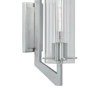 Faceted 12.75'' High 1-Light Sconce - Brushed Nickel 3