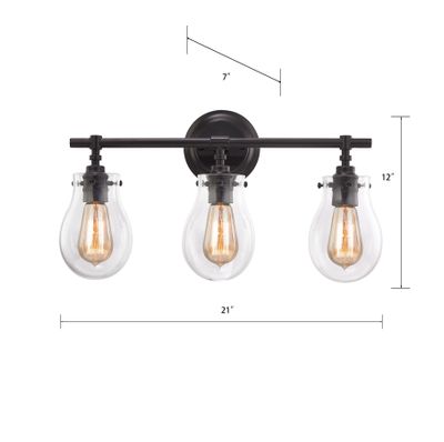 Jaelyn 21″ Wide 3-Light Vanity Light - Oil Rubbed Bronze