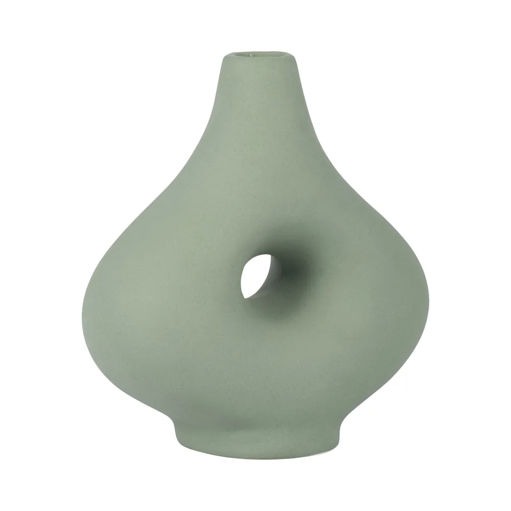 HORTONCROSS GREEN VASE 7 (IN)