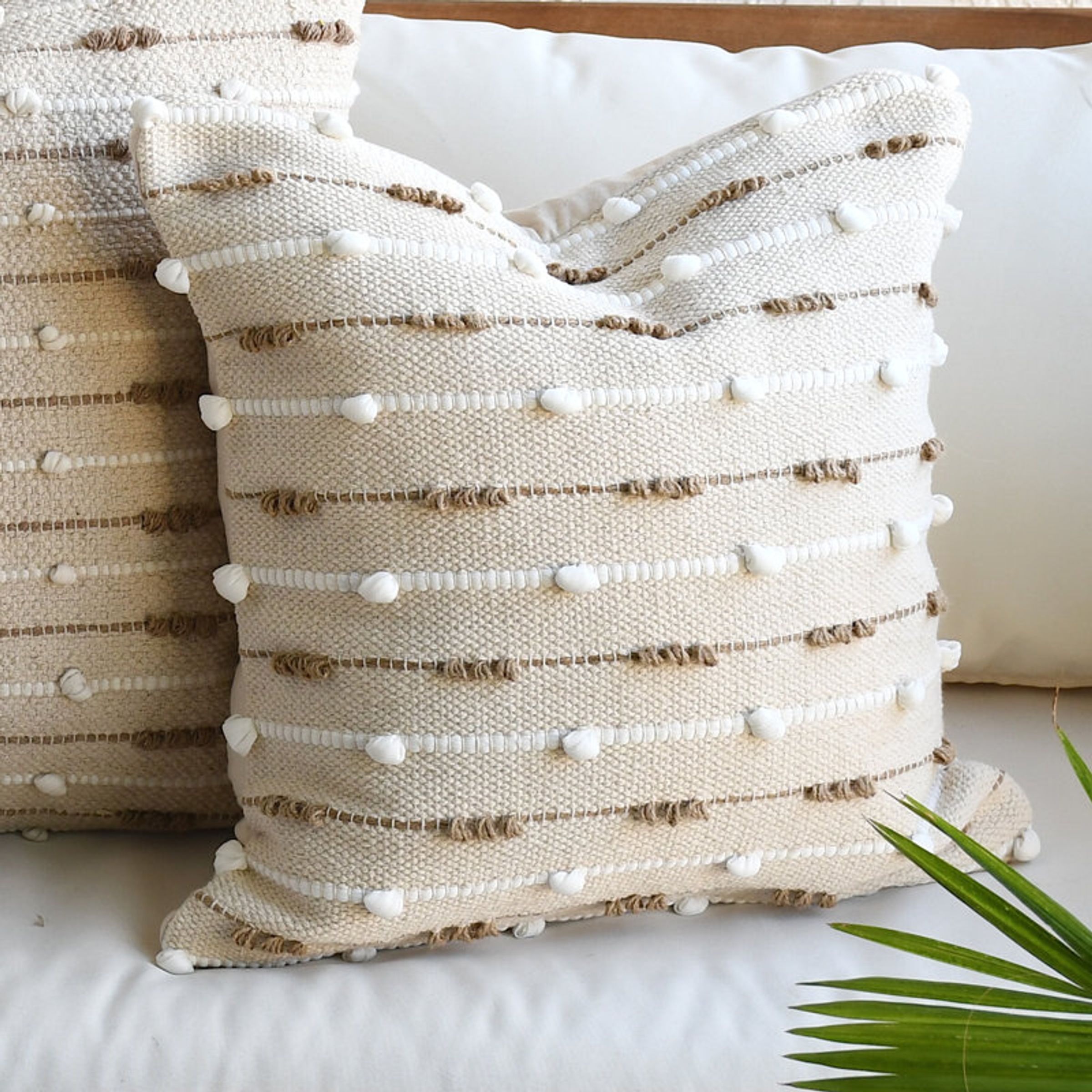 Candina Textured Cotton Pillow Cover