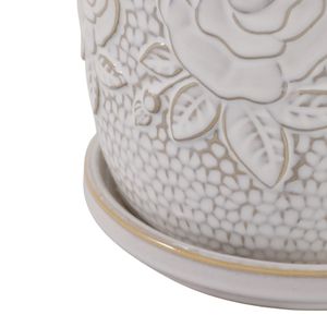 HOBARTGATE SET OF 2 IVORY PLANTER 7 (IN) 8