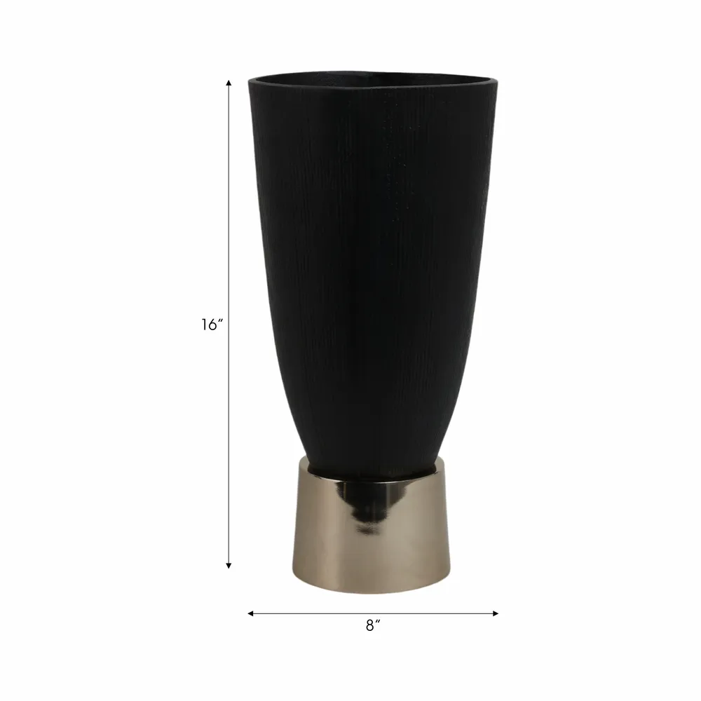 SHAWCREST BLACK VASE 16 (IN)