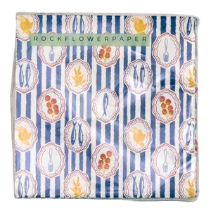 Mediterranean Market Paper Cocktail Napkin (Pack of 25) 5