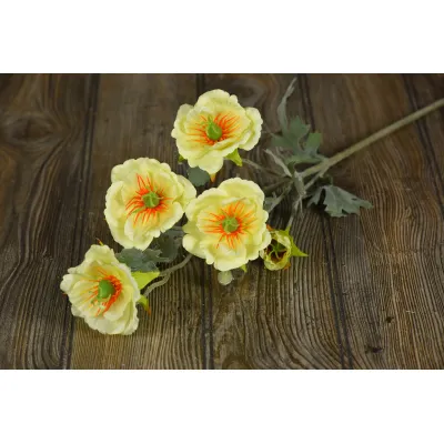 Cream Poppy Pick 32in