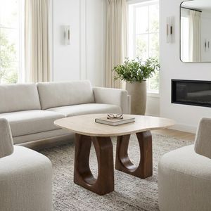GRANTHAMVALE TAN COFFEE TABLE 16 (IN) 2