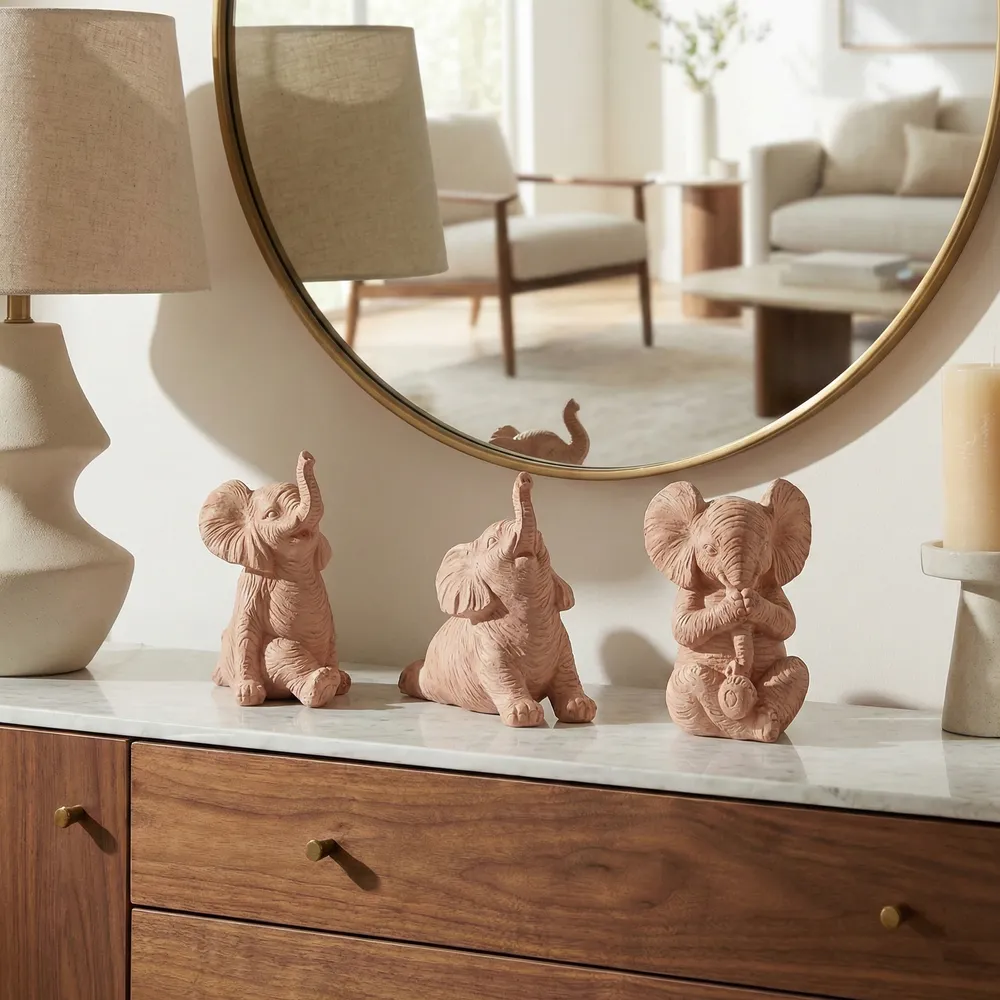 WALTONTON SET OF 3 BROWN DECOR 6 (IN)