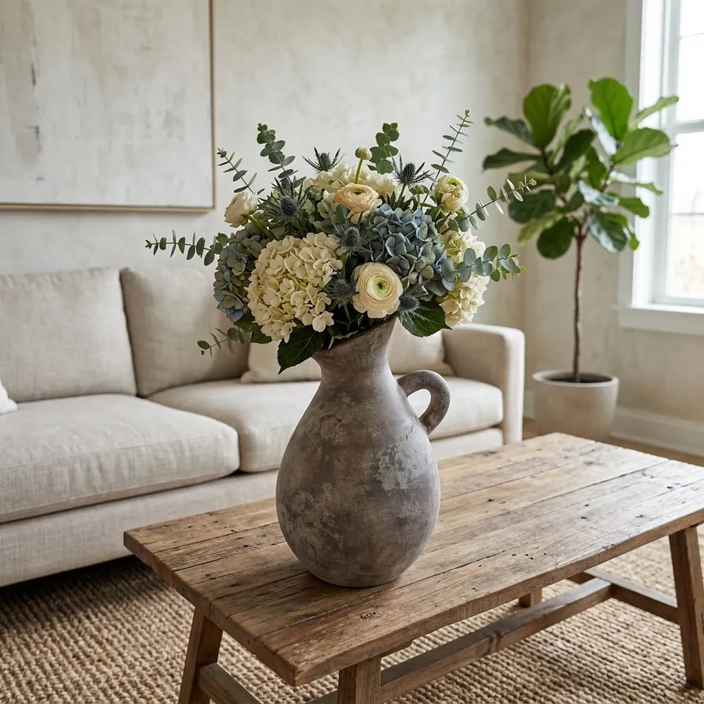 WESTONCLIFF GRAY VASE 18 (IN)