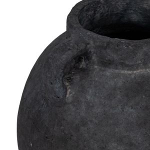 CORBINFORD BLACK VASE 10 (IN) 6