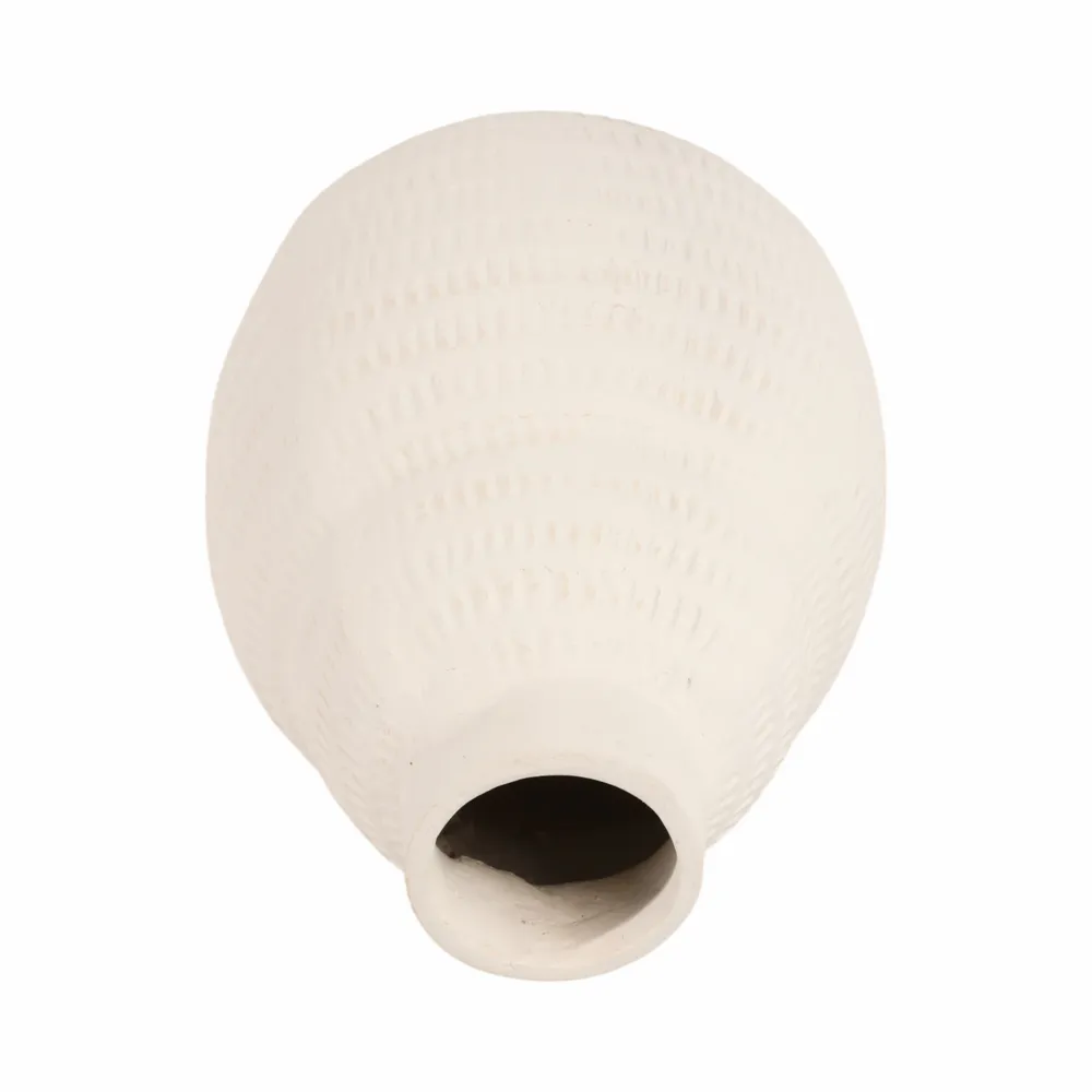 MORRISCLIFF WHITE VASE 14 (IN)