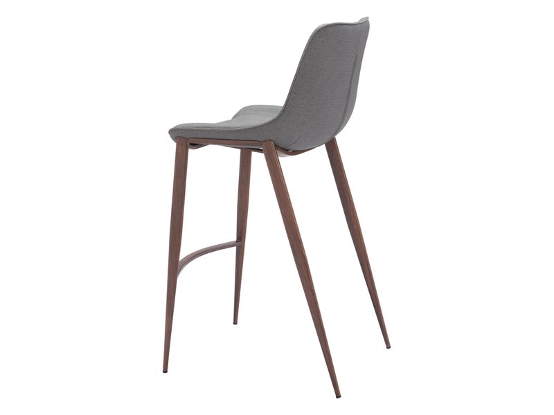 Magnus Barstool Slate Gray & Walnut 6