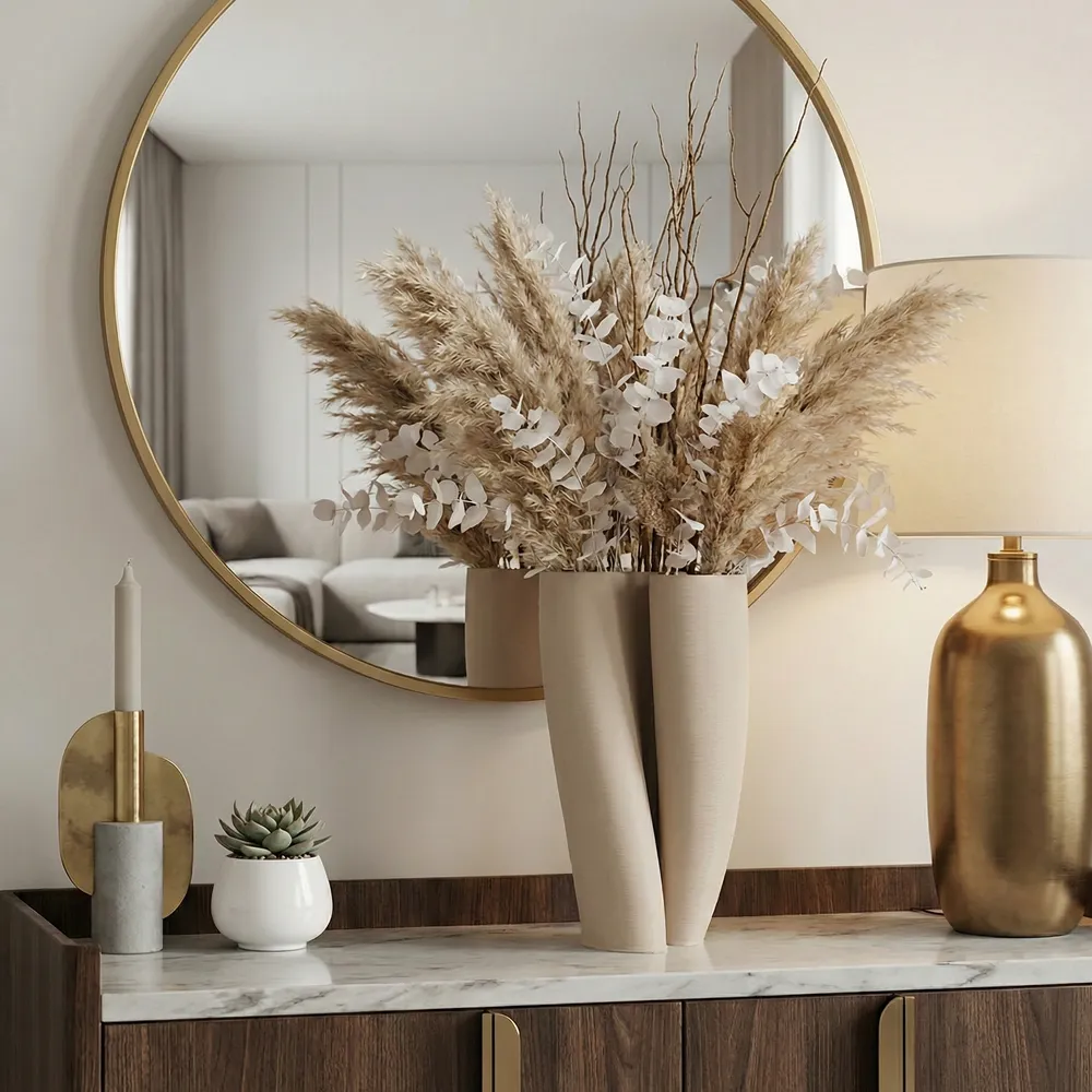 JADERIDGE IVORY VASE 14 (IN)