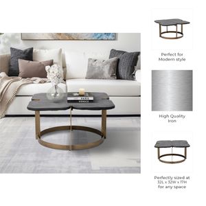 HELTONOAK BLACK COFFEE TABLE 17 (IN) 9