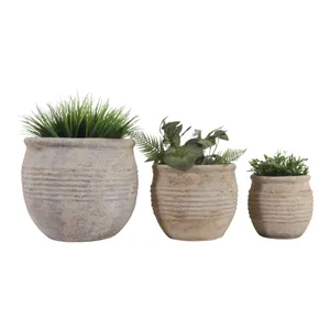 ERINROSE SET OF 3 TAN PLANTER 13 (IN) 3