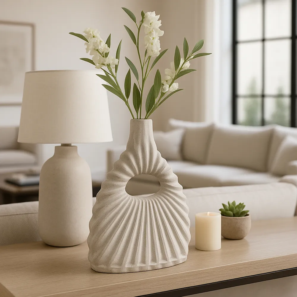 FALLONBURN IVORY VASE 17 (IN)