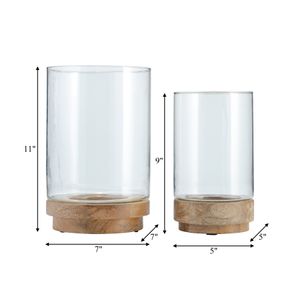 CELIASIDE SET OF 2 CLEAR HURRICANE 11 (IN) 7