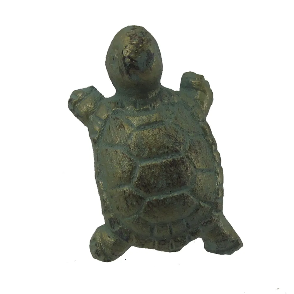 2.25" VERDIGRIS C/I TURTLE DRAWER PULL