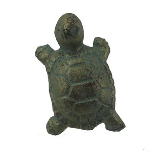 2.25" VERDIGRIS C/I TURTLE DRAWER PULL 1