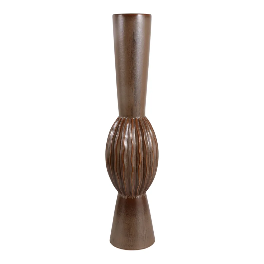 EATONCROSS BROWN VASE 30 (IN)