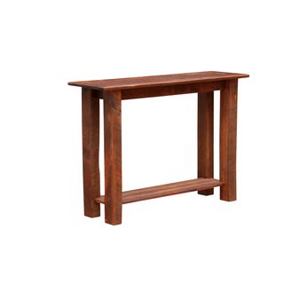 Barnwood Open Sofa Table with Shelf