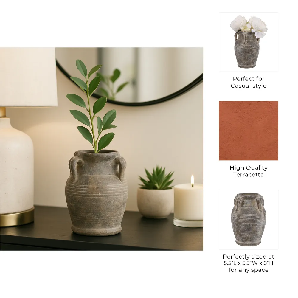 COHENWAY BROWN VASE 8 (IN)