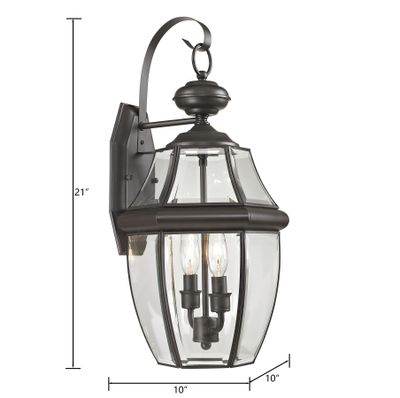 Ashford 21'' High 2-Light Outdoor Sconce - Oil Rubbed Bronze
