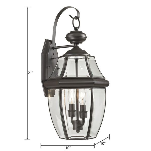 Ashford 21'' High 2-Light Outdoor Sconce - Oil Rubbed Bronze