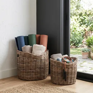 EDGESHAW SET OF 2 BROWN STORAGE 17 (IN) 2