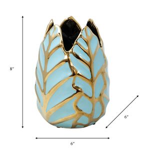 COLEHAM GREEN VASE 8 (IN) 8