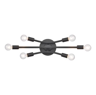 Xavier 19.75″ Wide 6-Light Vanity Light - Matte Black