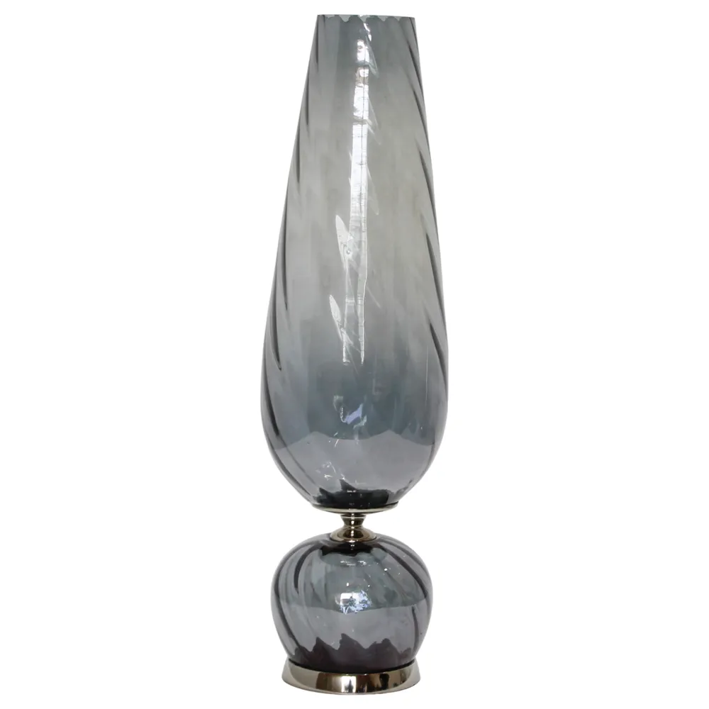 LINDENRUN GRAY GLASS VASE 25 (IN)