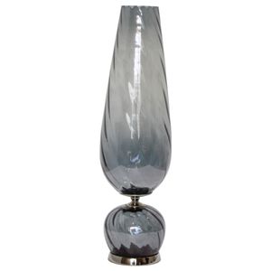 LINDENRUN GRAY GLASS VASE 25 (IN) 1