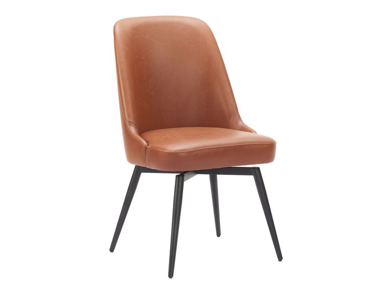 Keppel Swivel Dining Chair Brown 7