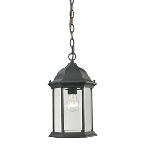 Spring Lake 8'' Wide 1-Light Outdoor Pendant - Matte Textured Black 1