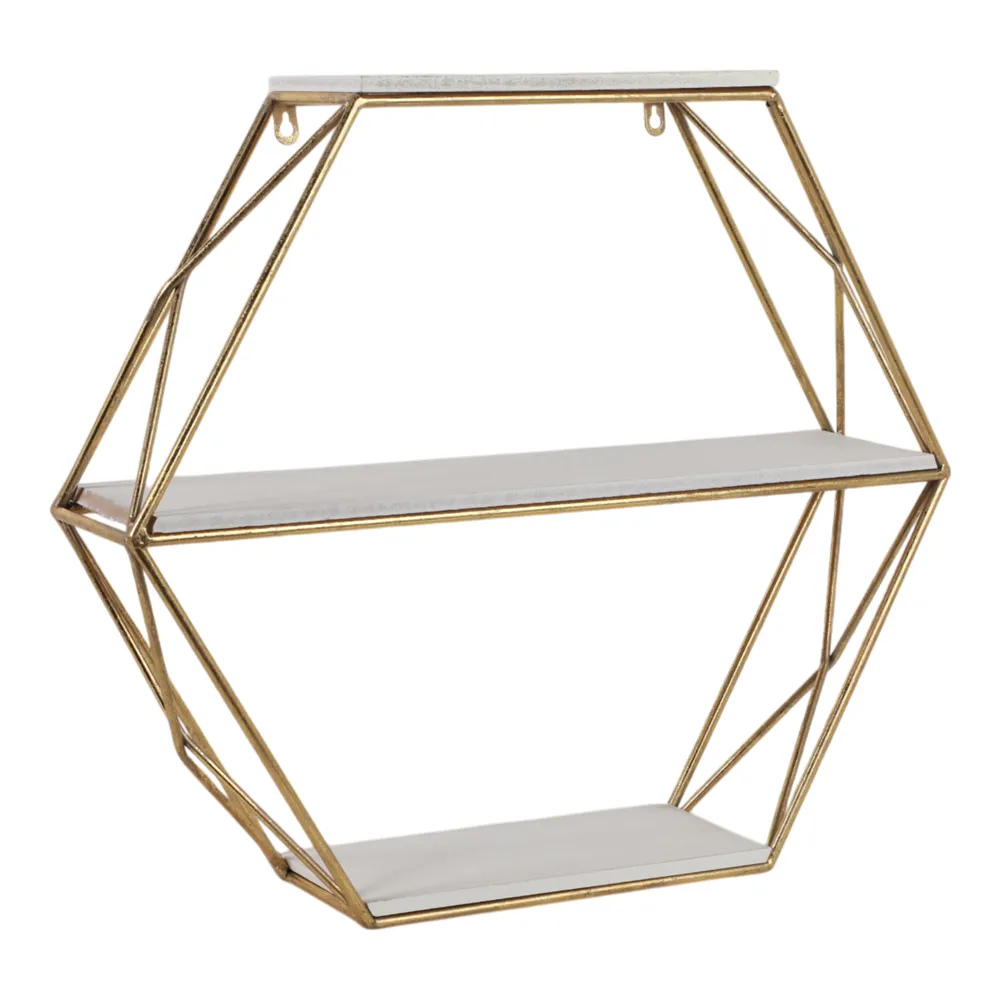 INGRIDHAVEN GOLD WALL SHELF 21 (IN)